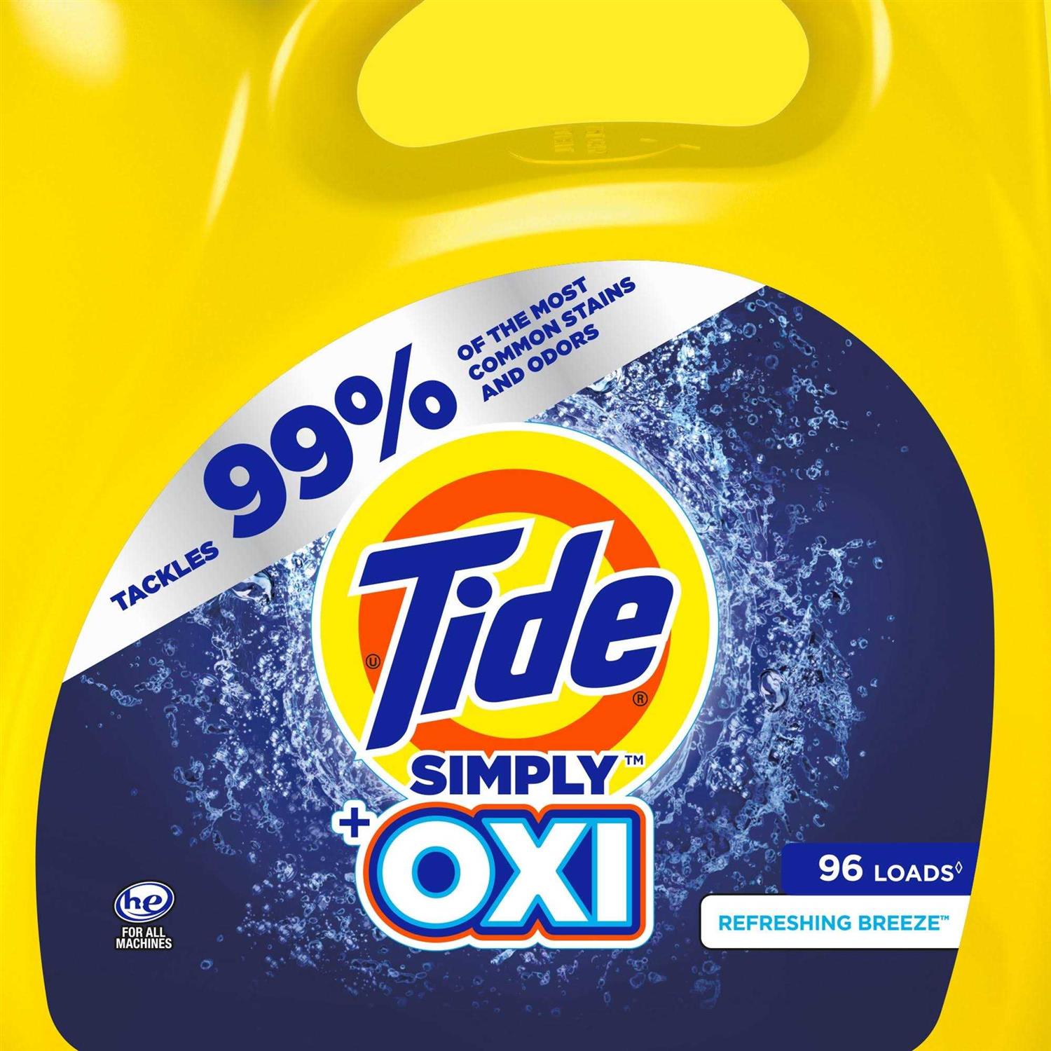 Tide Simply Oxi Refreshing Breeze Liquid Laundry Detergent - Image 3