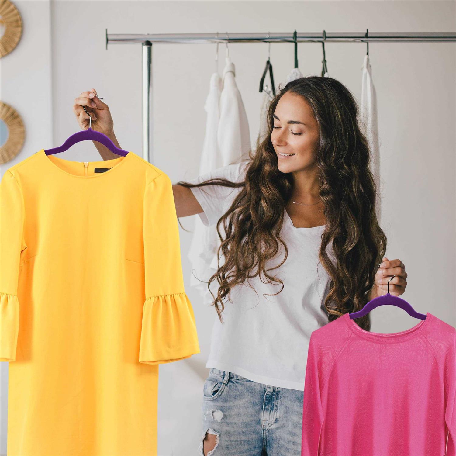 Utopia Home Premium Velvet Hangers Non-Slip Clothes - Image 2