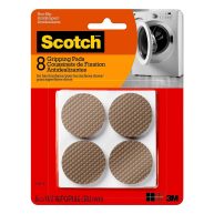 Scotch Gripping Pads 1.5 in. Diameter Brown