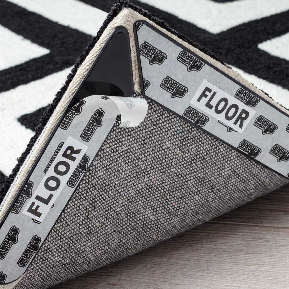 The Original Gorilla Grip Rug Gripper, Corners and Sides, Stops Curling and Bunching