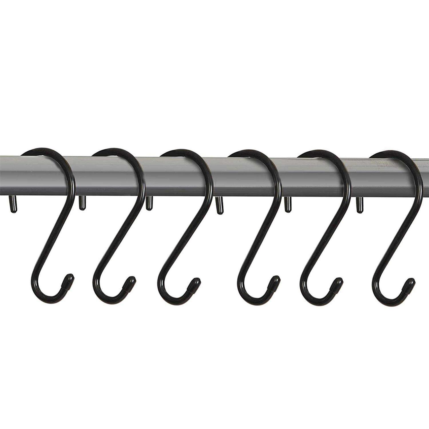 Smart Design Premium S Hooks with Rubber Gripped Finish Set of 6 - Image 3