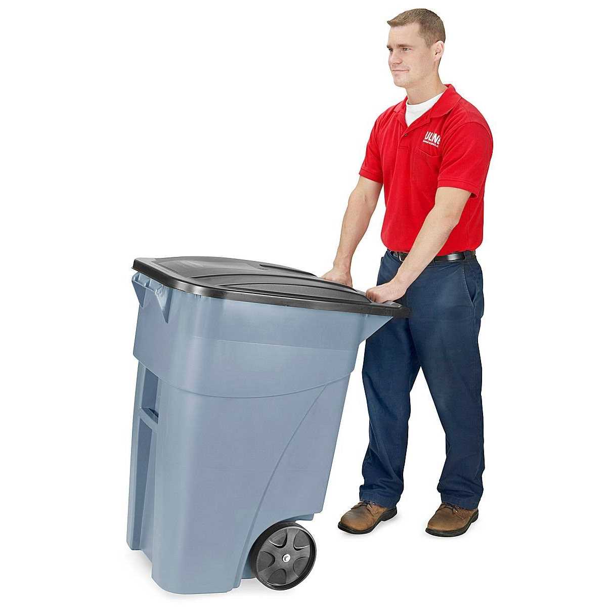 Rubbermaid Commercial Brute Rollout Container FG9W2700GRAY - Image 2