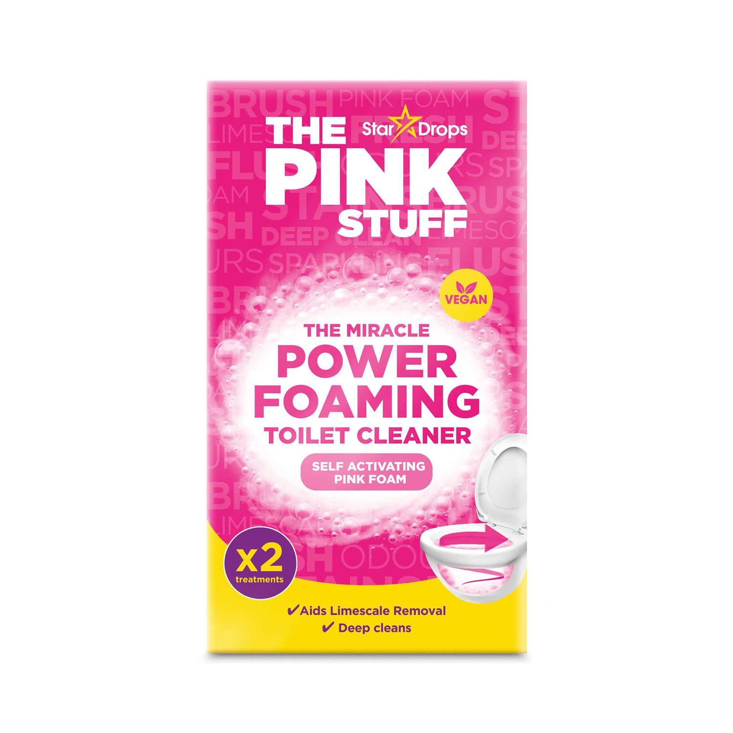 The Pink Stuff The Miracle Power Foaming Powder for Toilets Bathroom Cleaner