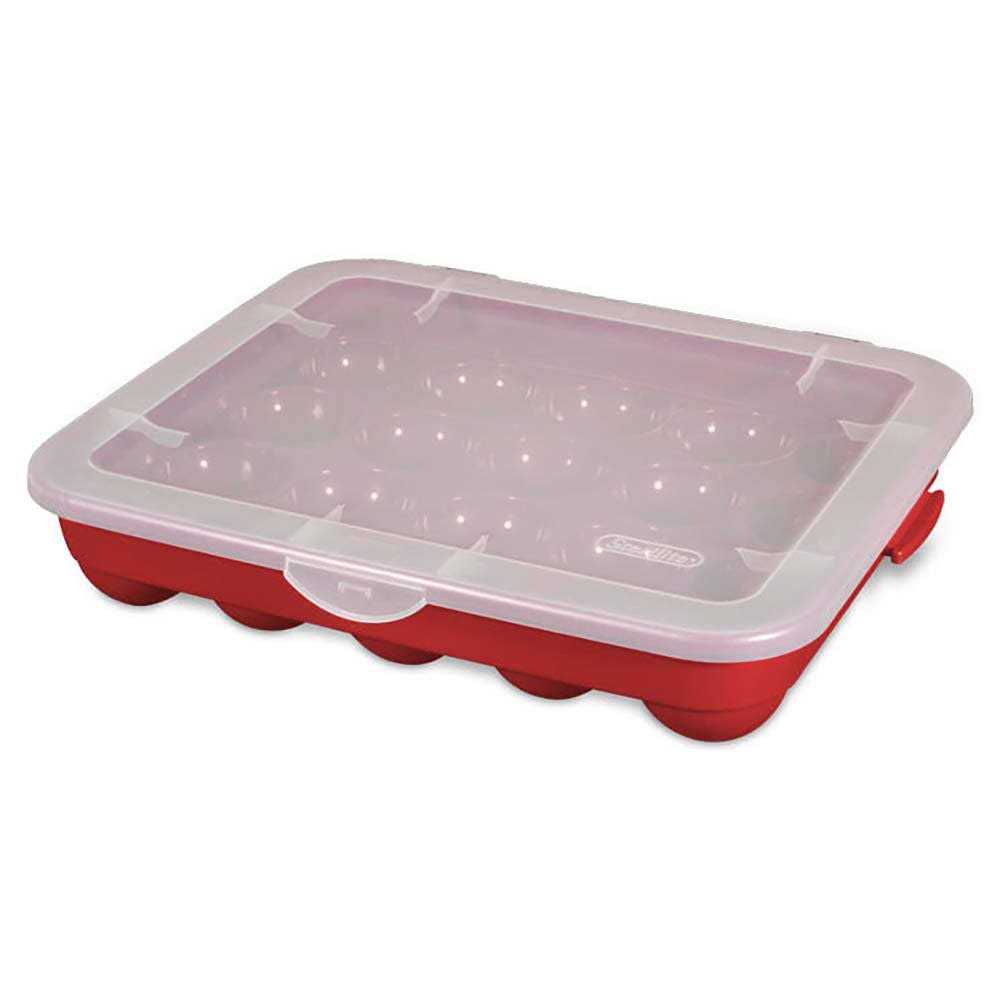 Sterilite Christmas Ornament Storage Case