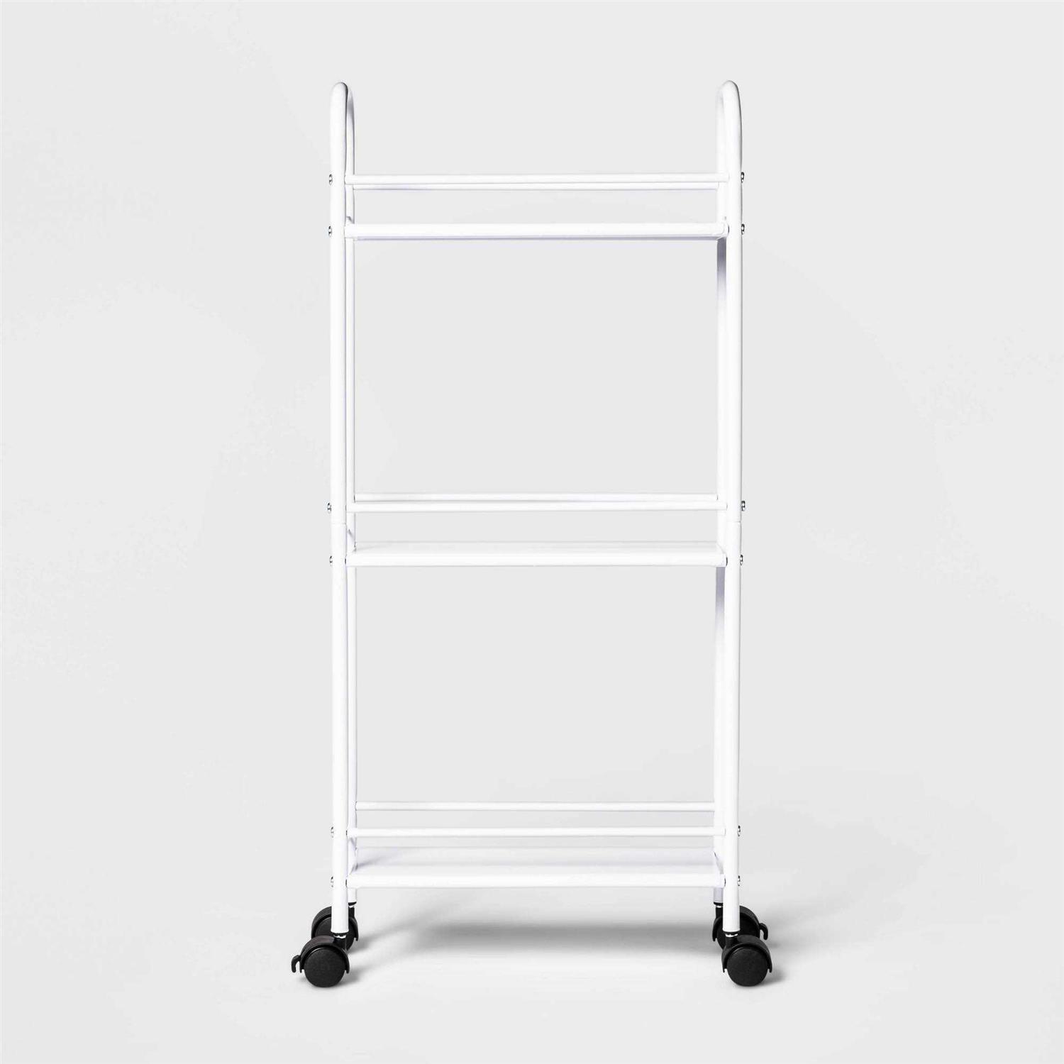 Room Essentials Narrow Storage Cart White