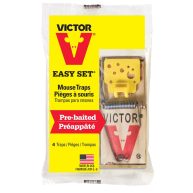Victor Mouse Traps, Easy Set – 4 traps
