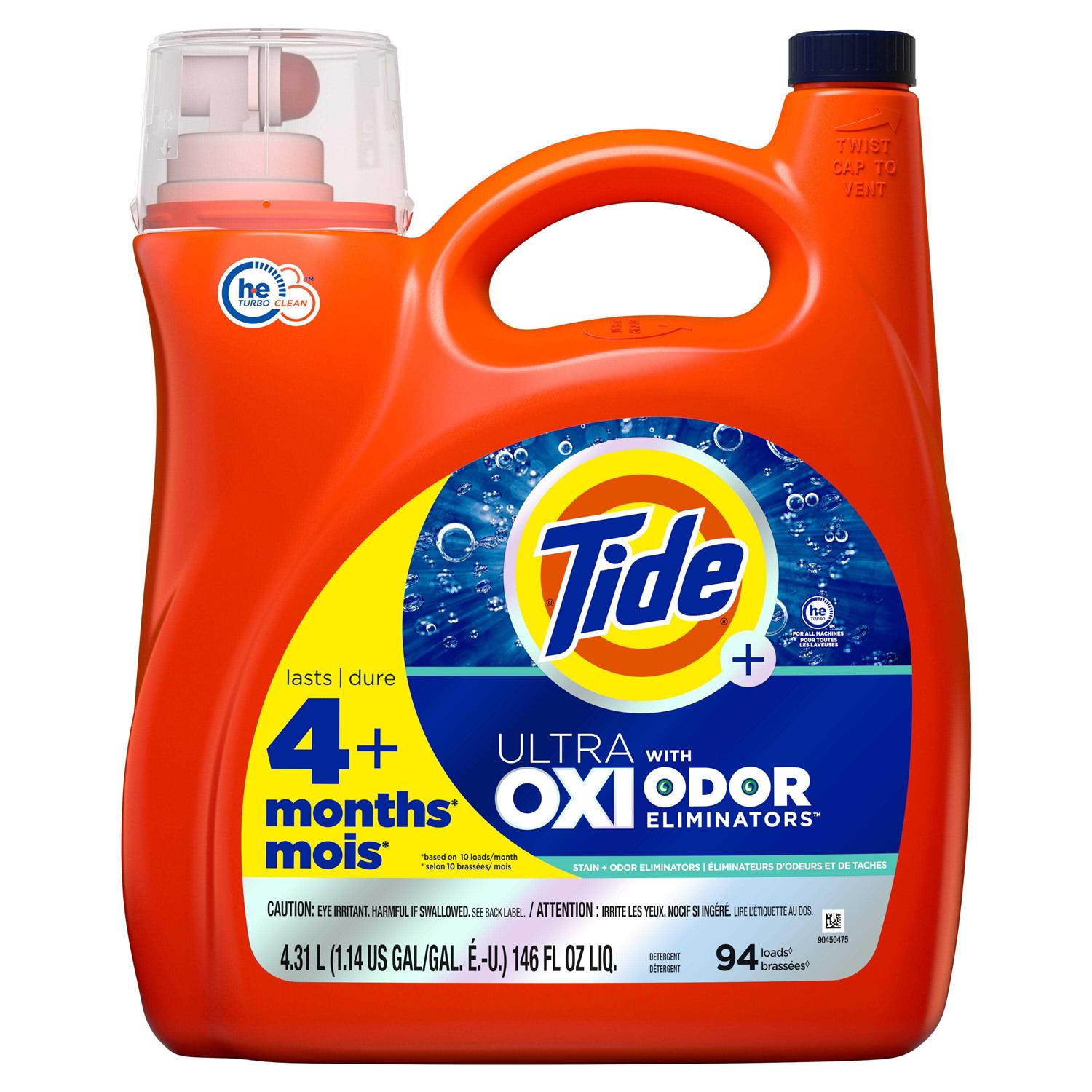 Tide Laundry Detergent Liquid Ultra Oxi
