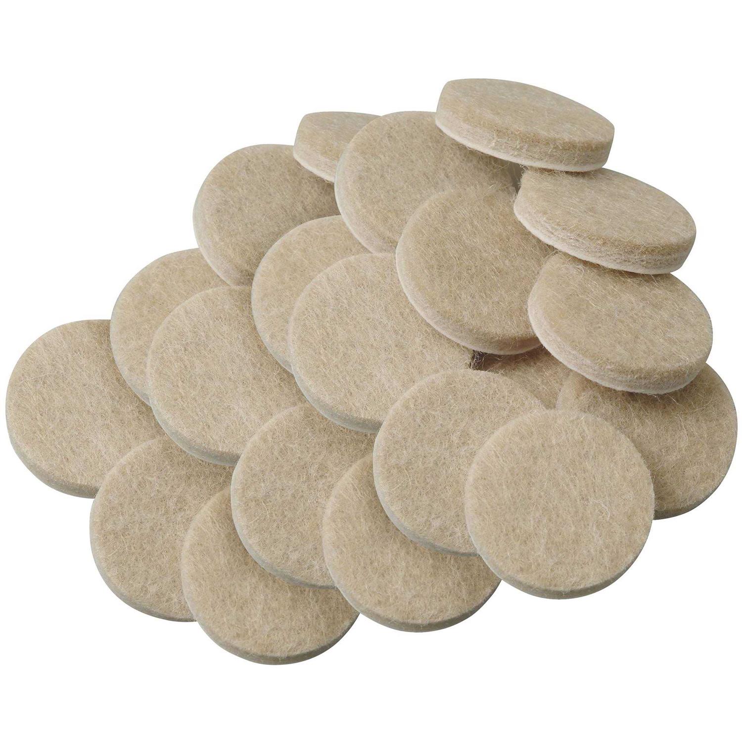 Super Sliders Round Self Stick Felt Furniture Pads for Hardwood - Image 4