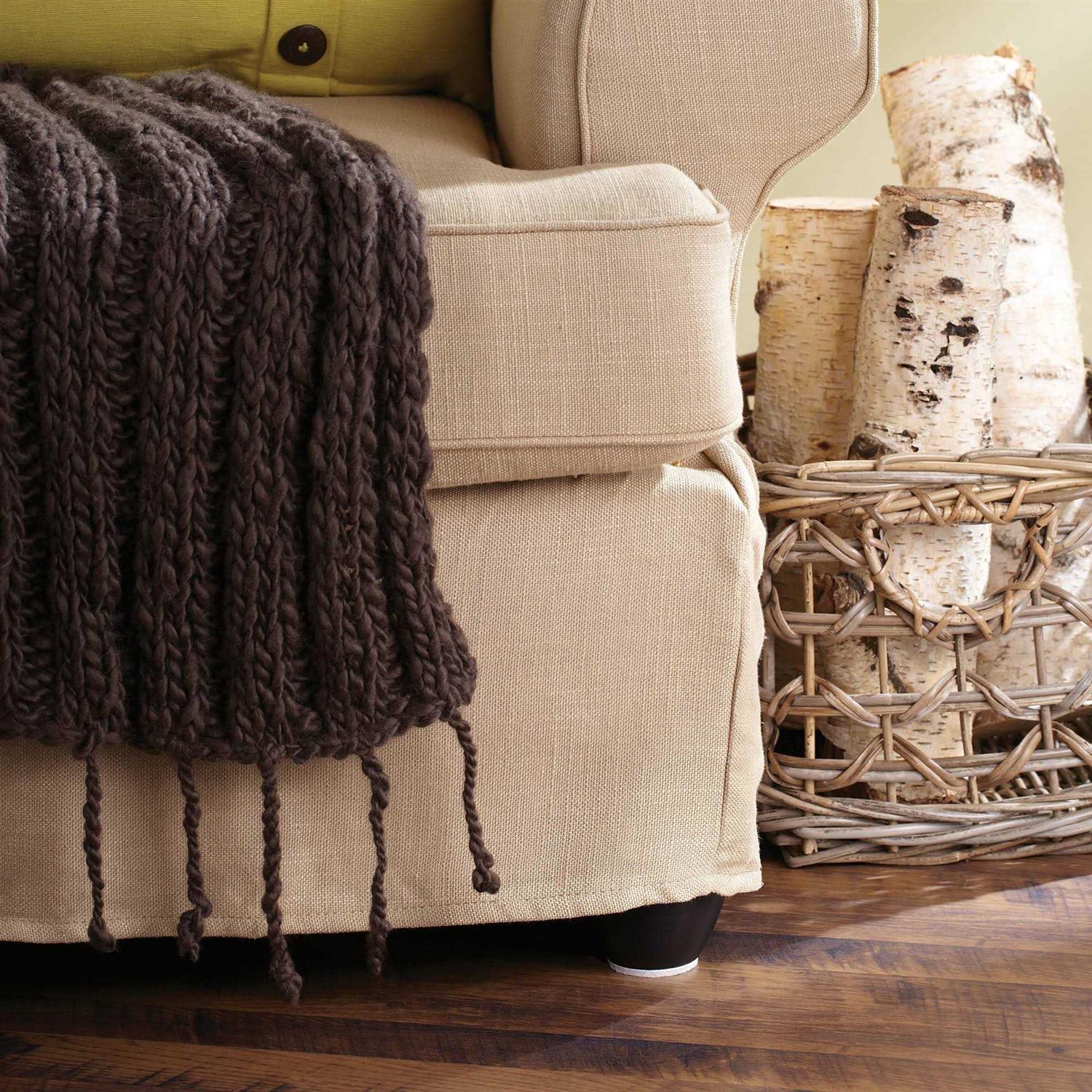 Super Sliders Round Self Stick Felt Furniture Pads for Hardwood - Image 4