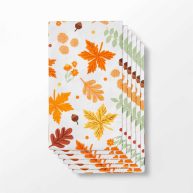 Spritz 20ct Thanksgiving Leaves Pattern Guest Towel