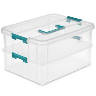 Sterilite Stack & Carry 2 Layer Handle Box