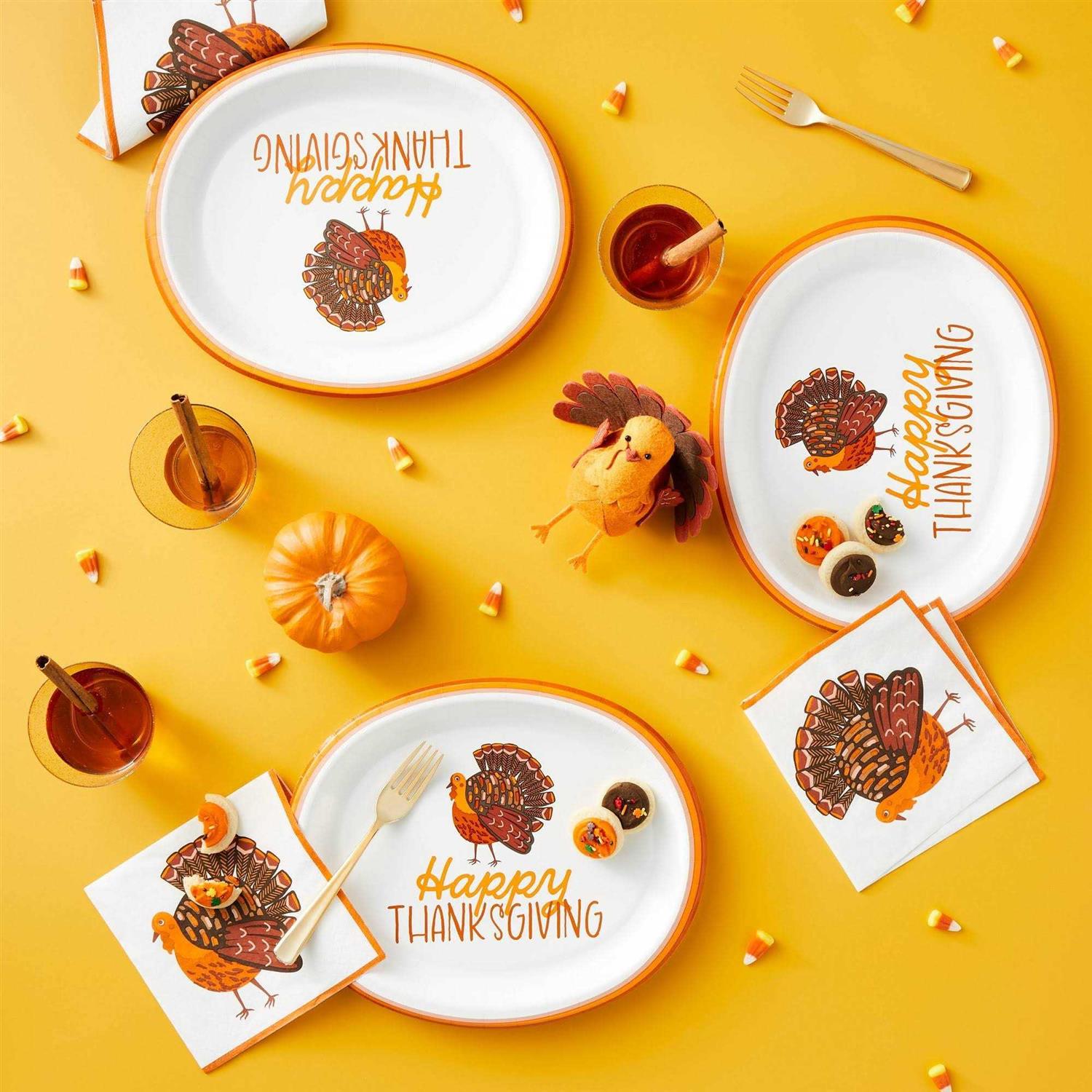 Spritz 20ct Thanksgiving Turkey Lunch Napkin - Image 2