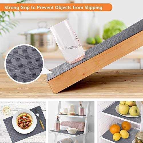 StaHom Shelf Liners for Kitchen Cabinets Refrigerator Liners Waterproof Oil-proof Kitchen Cupboard Liner Drawer Mats Eva Material Non Adhesive - Image 5