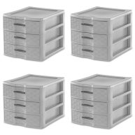 Sterilite 3 Drawer Weave Medium