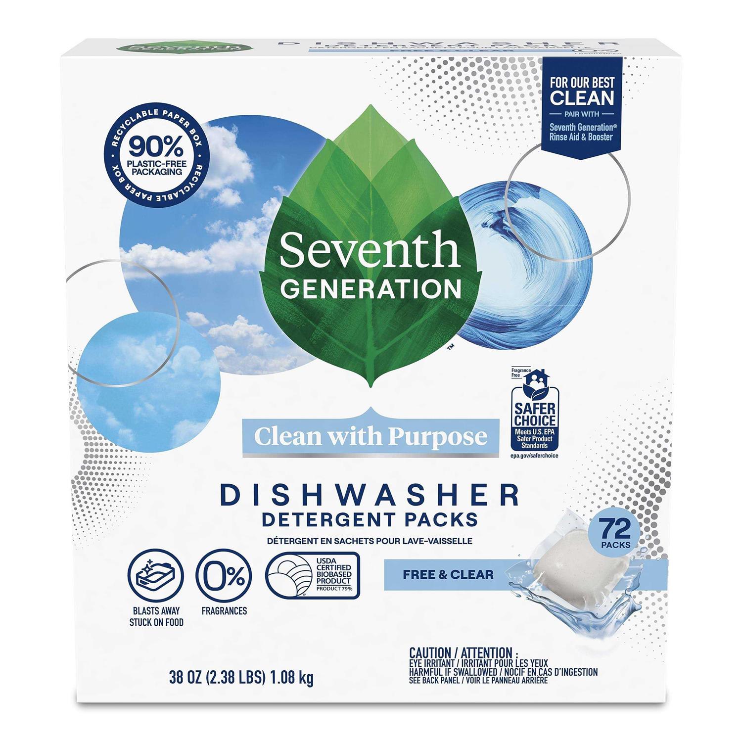 Seventh Generation Dishwasher Detergent Packs