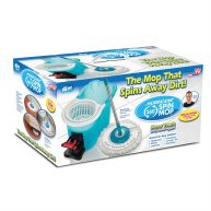 Telebrands Hurricane Spin Mop, White/Blue