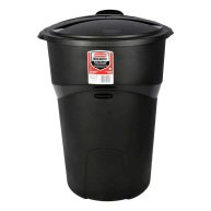 Rubbermaid Wheeled Black Trash Can