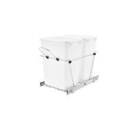 Rev-A-Shelf Sidelines RV-18KD-11C-S Double 35 qt Pull Out Trash Waste Containers