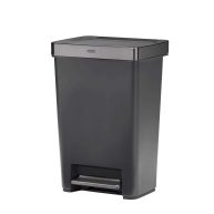 Rubbermaid Premier Series Step-On Trash Can for Home and Kitchen