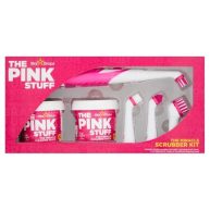 Stardrops The Pink Stuff The Miracle Scrubber Kit 2 Tubs of The Miracle Cleaning Paste With Electric Scrubber Tool and 4 Cleaning Brush Heads