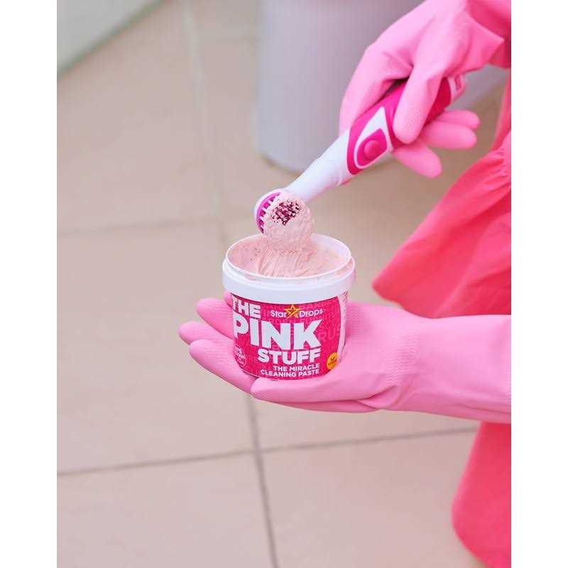 Stardrops The Pink Stuff The Miracle Scrubber Kit 2 Tubs of The Miracle Cleaning Paste With Electric Scrubber Tool and 4 Cleaning Brush Heads - Image 2