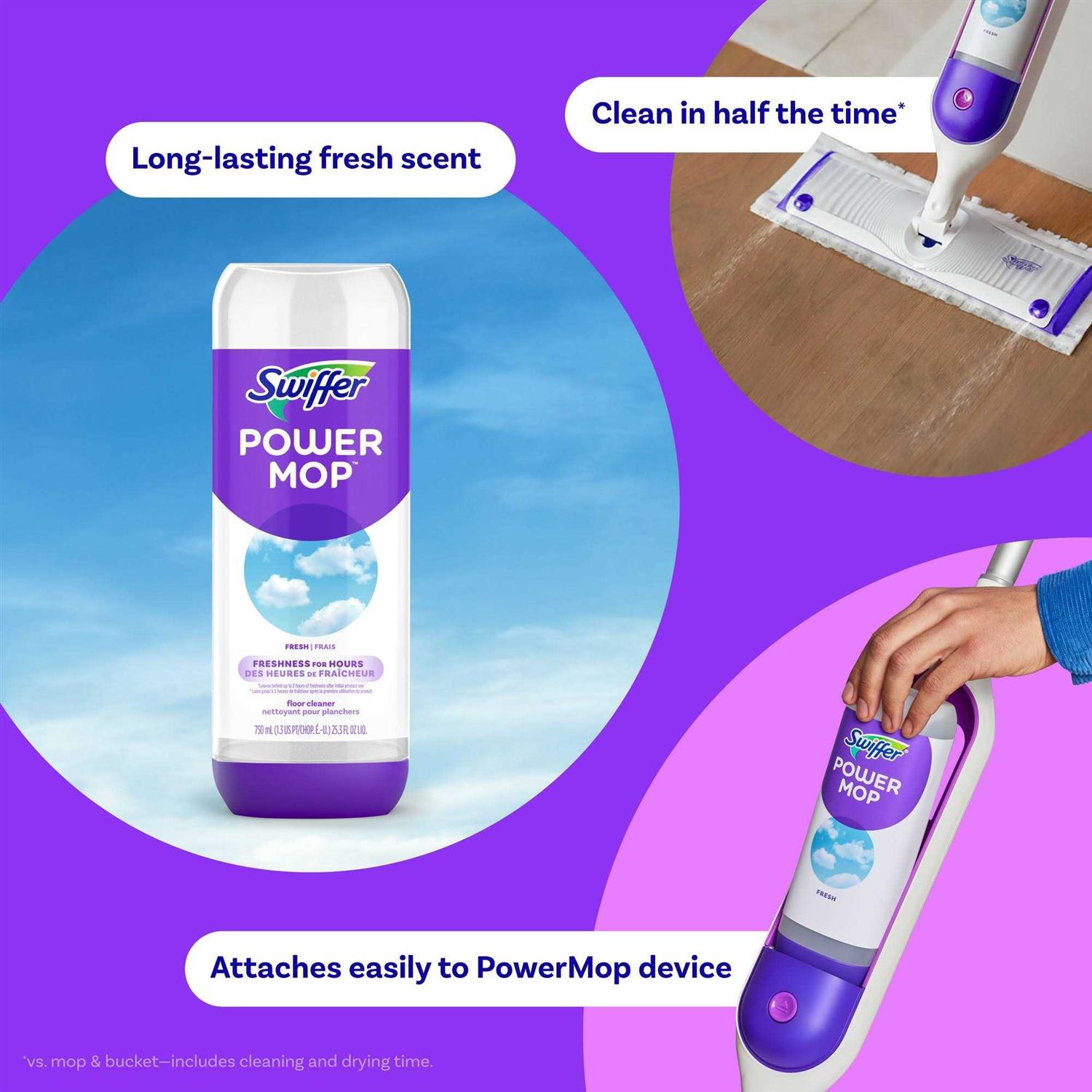 Swiffer PowerMop Floor Cleaning Solution - Image 2