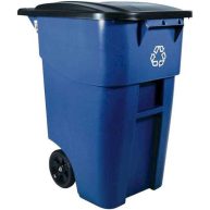 Rubbermaid Commercial Brute Recycling Rollout Container FG9W2773BLUE