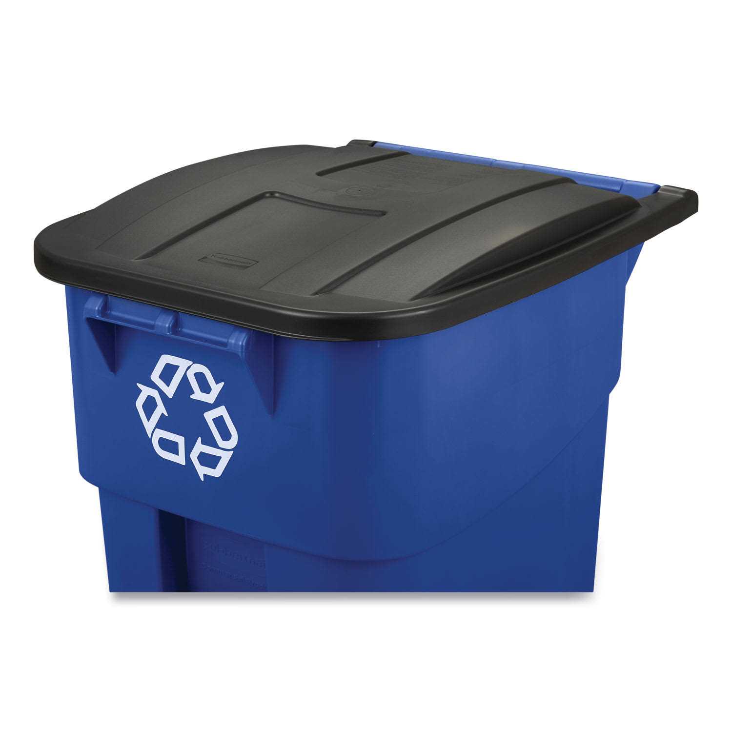 Rubbermaid Commercial Brute Recycling Rollout Container FG9W2773BLUE - Image 2