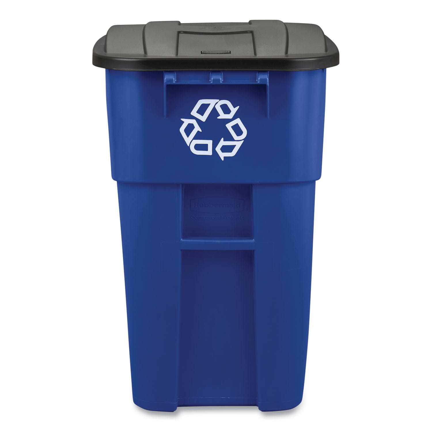 Rubbermaid Commercial Brute Recycling Rollout Container FG9W2773BLUE - Image 3