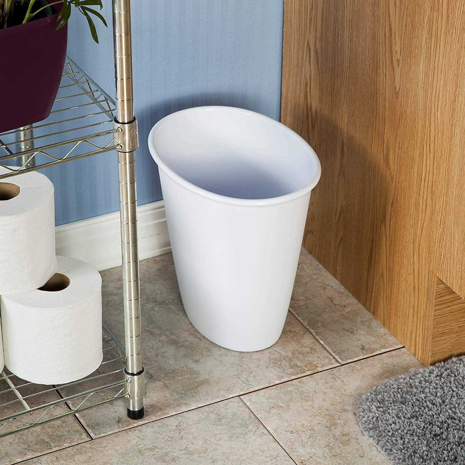 Sterilite Oval Vanity Wastebasket - Image 3