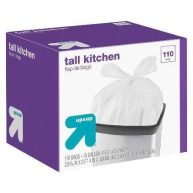 Up & Up Unscented Tall Kitchen Flap-Tie 13-Gallon Trash Bags