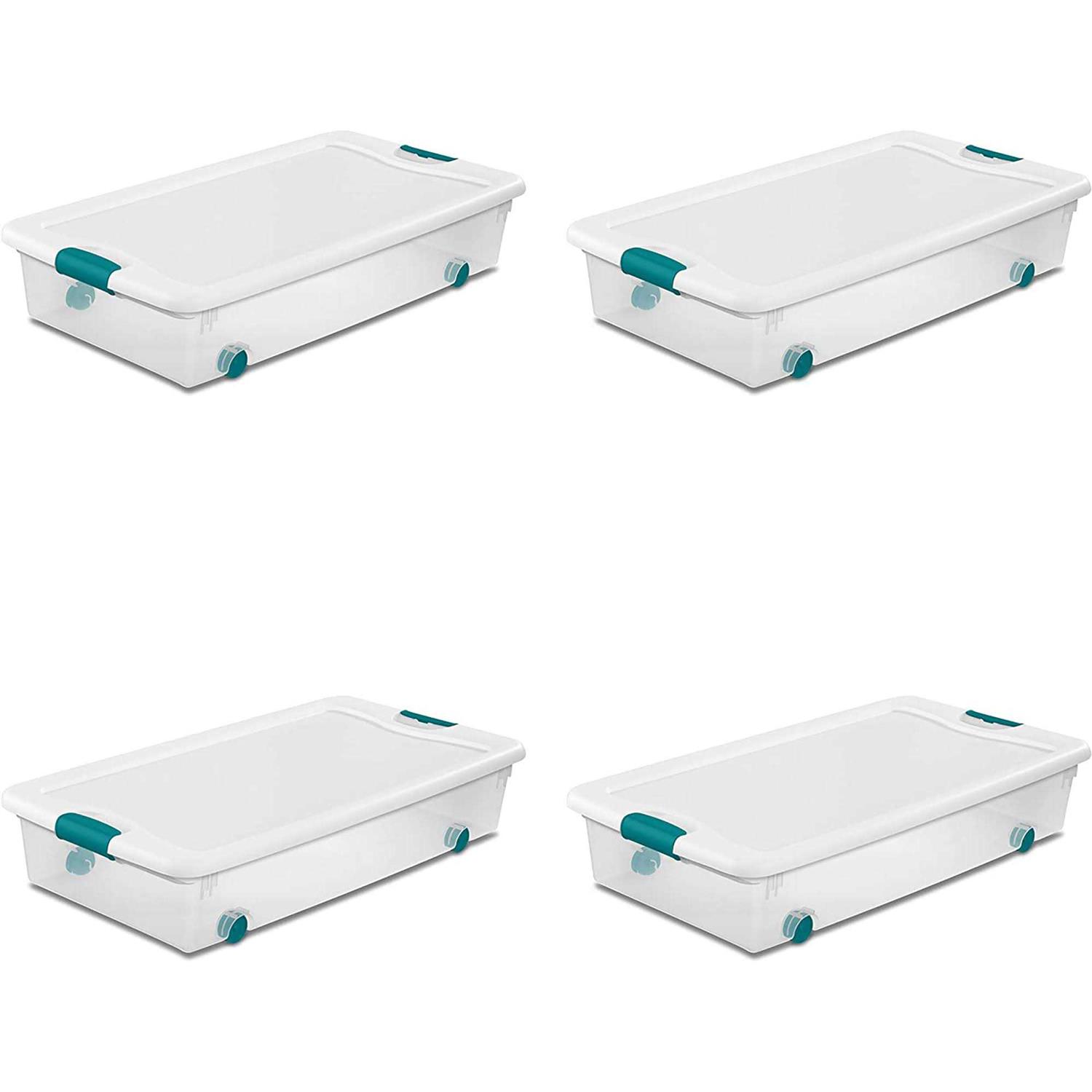 Sterilite 56 qt Latching Storage Box – Wheeled - Image 3