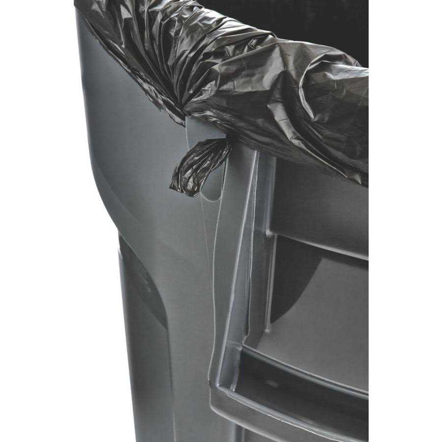 Rubbermaid Brute 20 Gal. Round Vented Trash Can with Lid FG264360GRAY - Image 3
