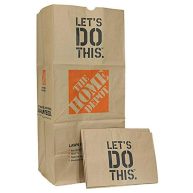 The Home Depot 49022-25pk Heavy Duty Brown Paper Lawn and Refuse Bags for Home and Garden