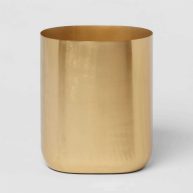 Threshold Brushed Brass Waste Can Gold