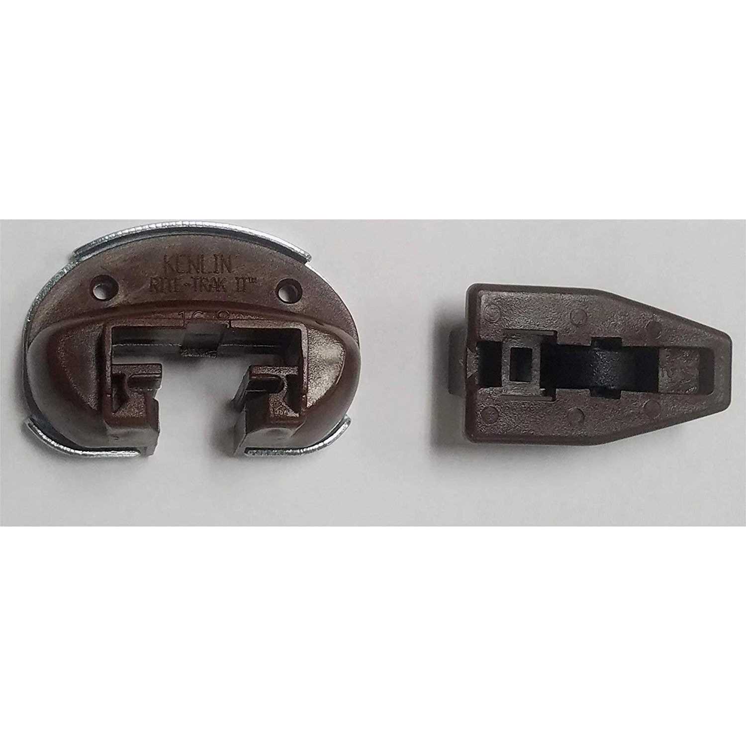 Set of Improved Commercial Style Kenlin Rite-Trak II with Metal Blackplate and Drawer Stop with Roller