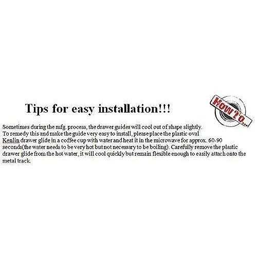 Set of Improved Commercial Style Kenlin Rite-Trak II with Metal Blackplate and Drawer Stop with Roller - Image 2