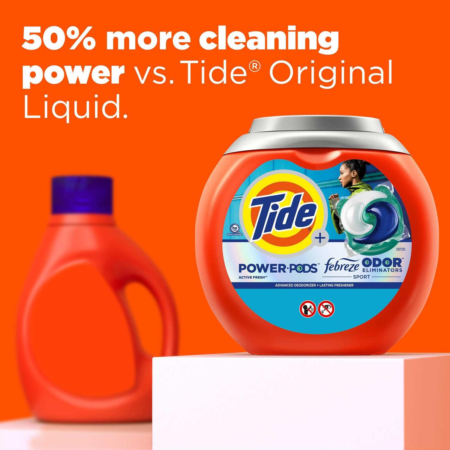 Tide Power Pods Laundry Detergent with Febreze - Image 2