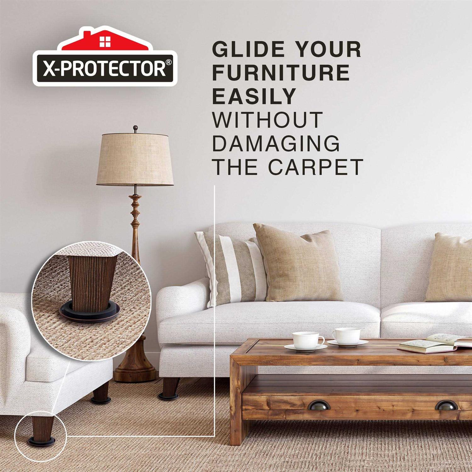 X-Protector Furniture Sliders for Carpet PROTECTOR - Image 4
