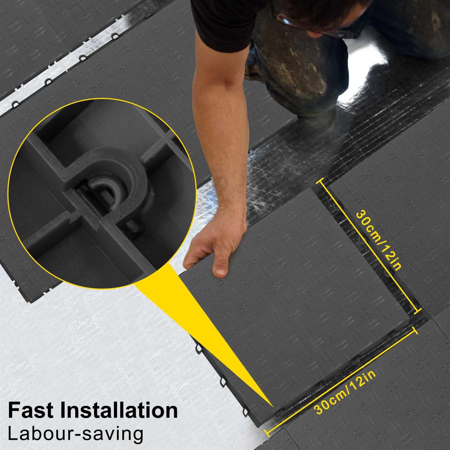 VEVOR Garage Tiles Interlocking Garage Floor Covering Tiles - Image 2