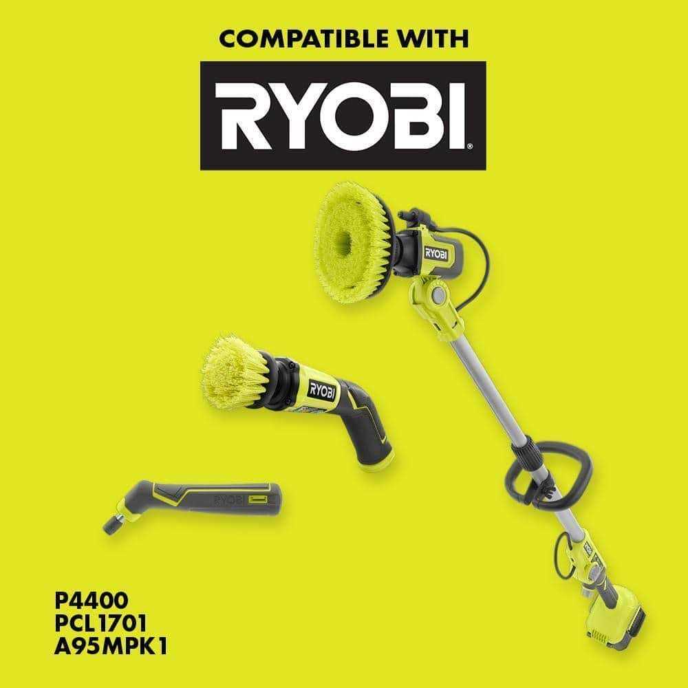 RYOBI Medium Bristle Brush Multi-Purpose Cleaning Kit - Image 4