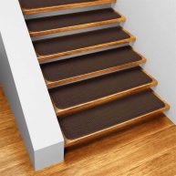 Set of 15 Skid-Resistant Carpet Stair Treads