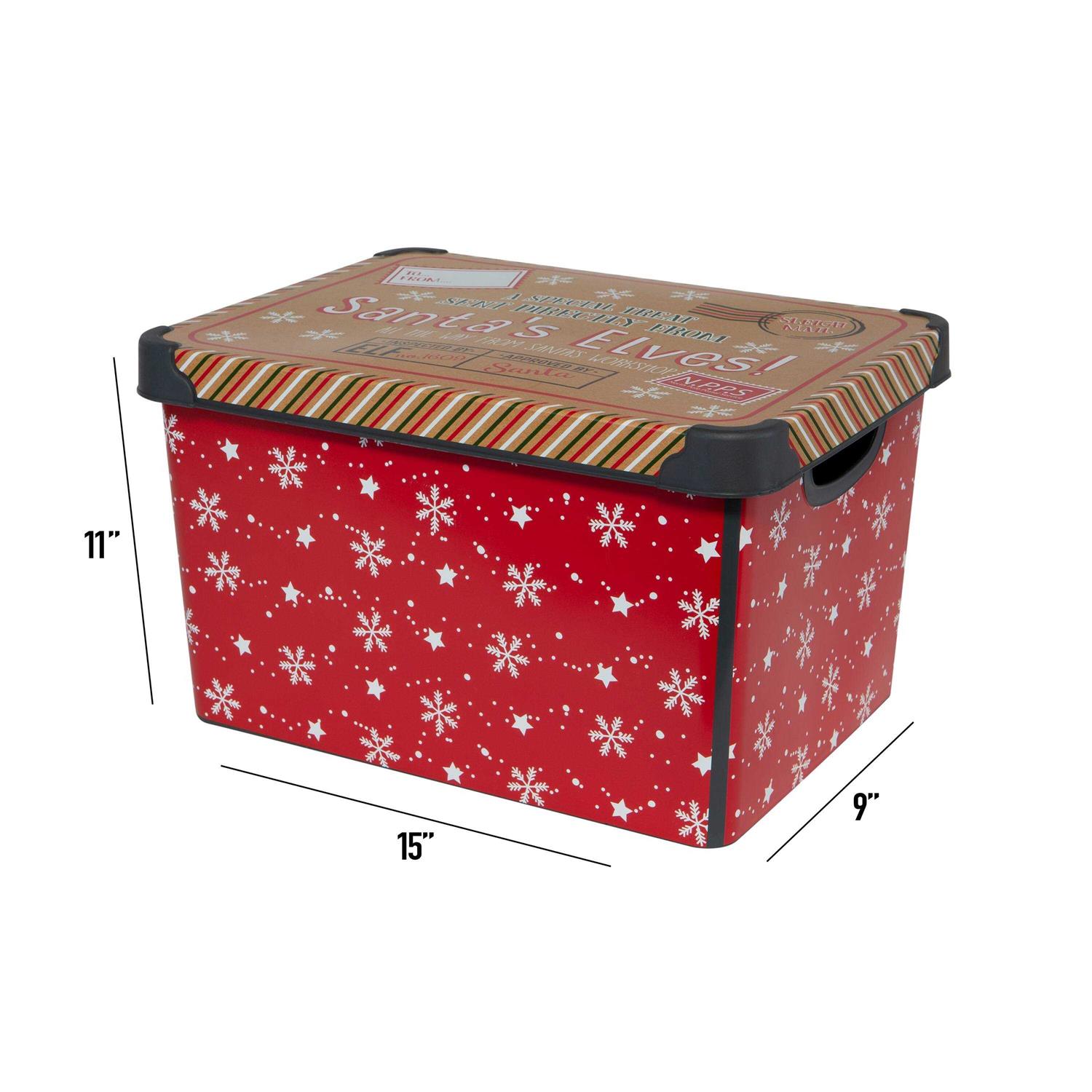 Simplify Santa Design Storage Tote Bin - Image 2