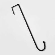 Wondershop 13.5 Round Edge Metal Christmas Wreath Hanger Black