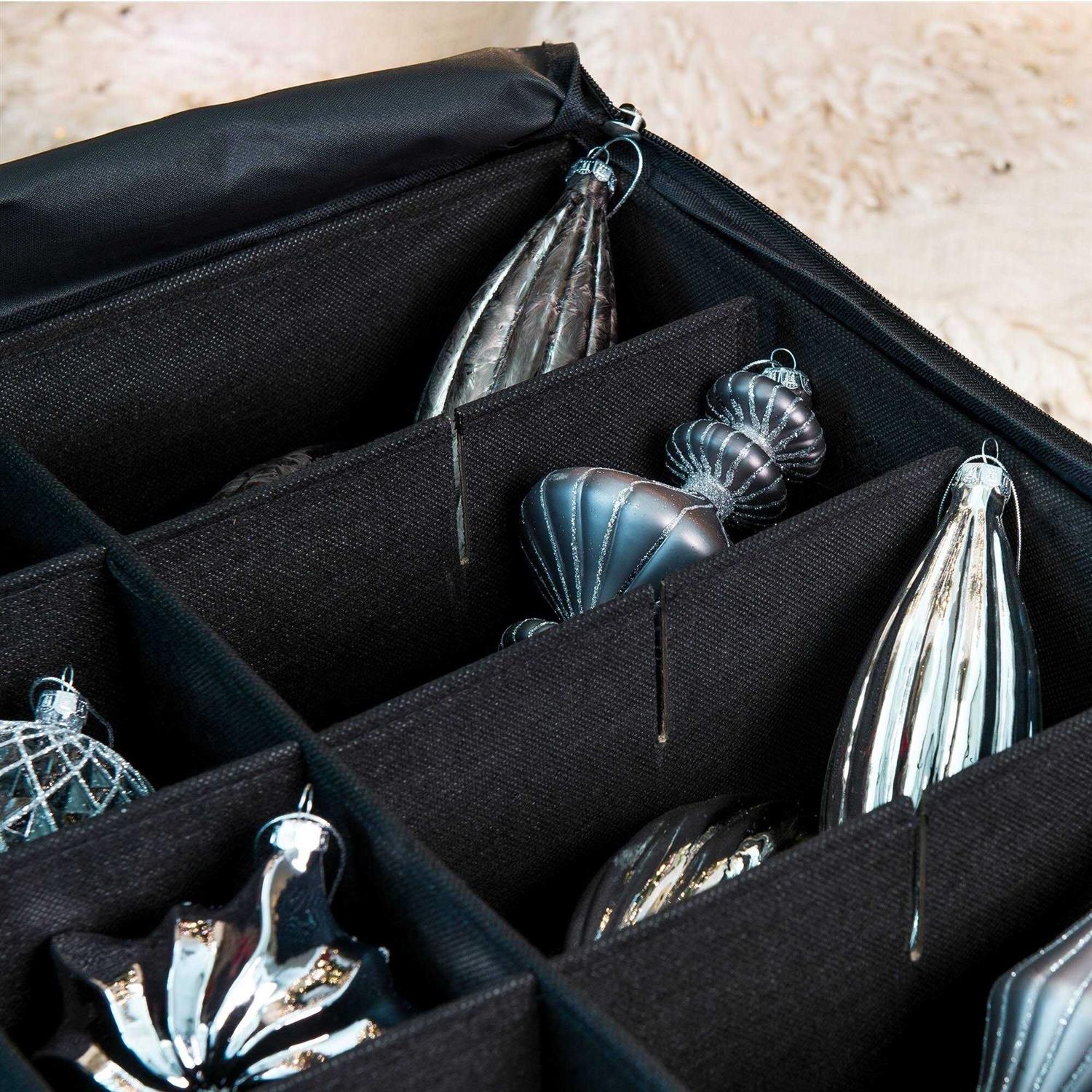 TreeKeeper 3-Tray Ornament Storage Bag with Front Pocket - Image 2