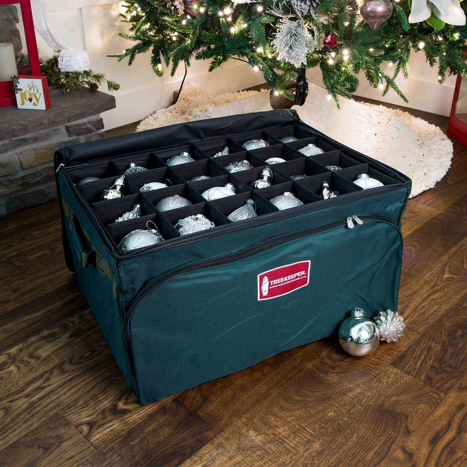 TreeKeeper 3-Tray Ornament Storage Bag with Front Pocket - Image 5