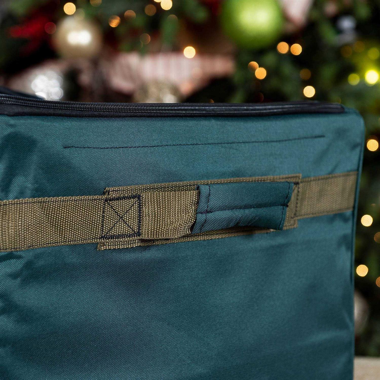 TreeKeeper 3-Tray Ornament Storage Bag with Front Pocket - Image 4