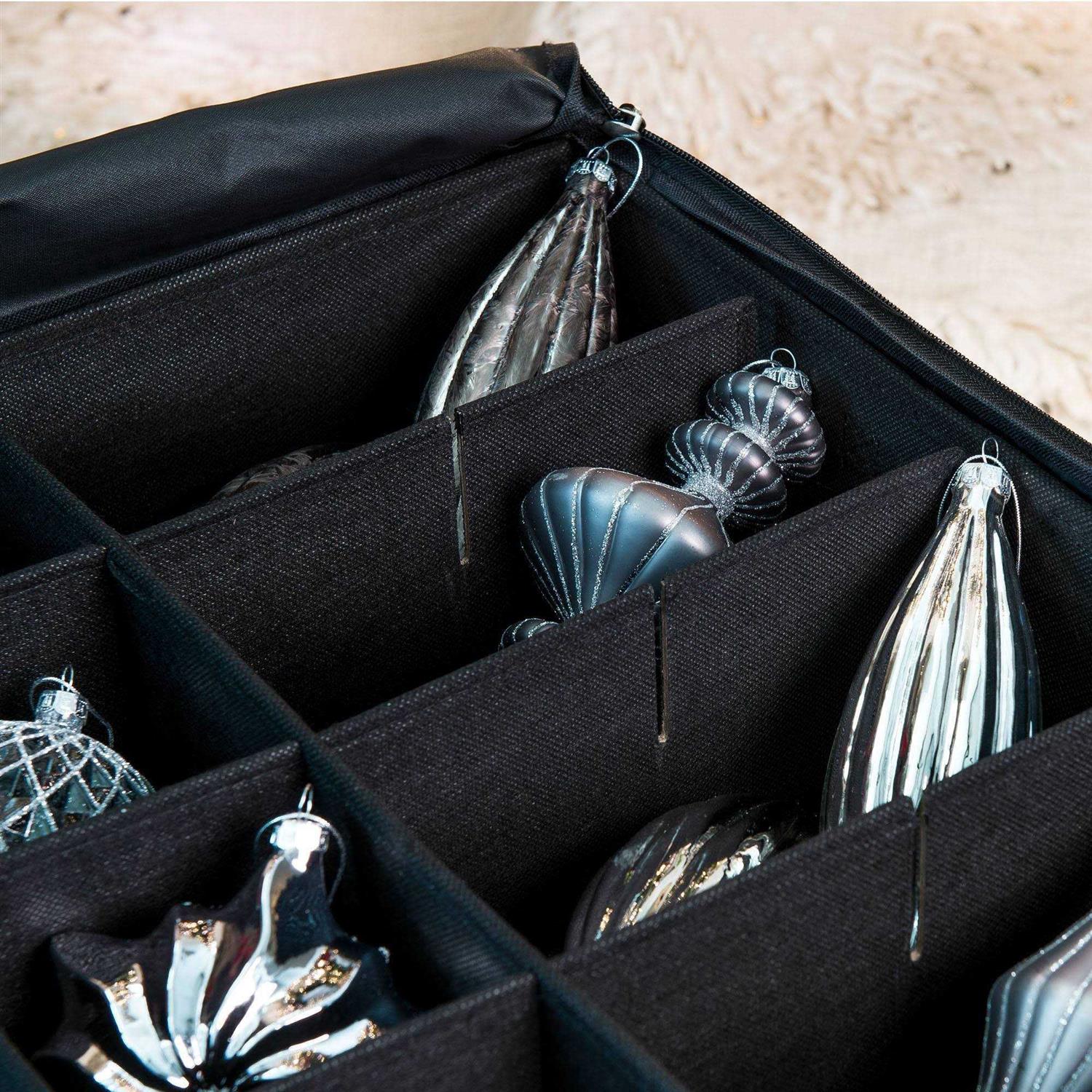 TreeKeeper 3-Tray Ornament Storage Bag with Front Pocket - Image 5