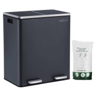 SONGMICS 2 x 30L Kitchen Trash Can