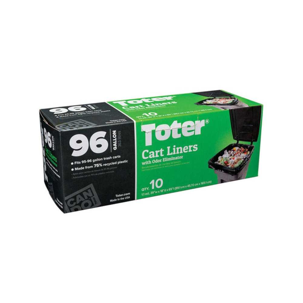 Toter 96 gal Quick Tie Cart Liner GB096-R8000